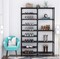 9-Tier Shoe Rack Shoe Shelf Organizer 24 Pairs Shoes Boots Storage Organizer